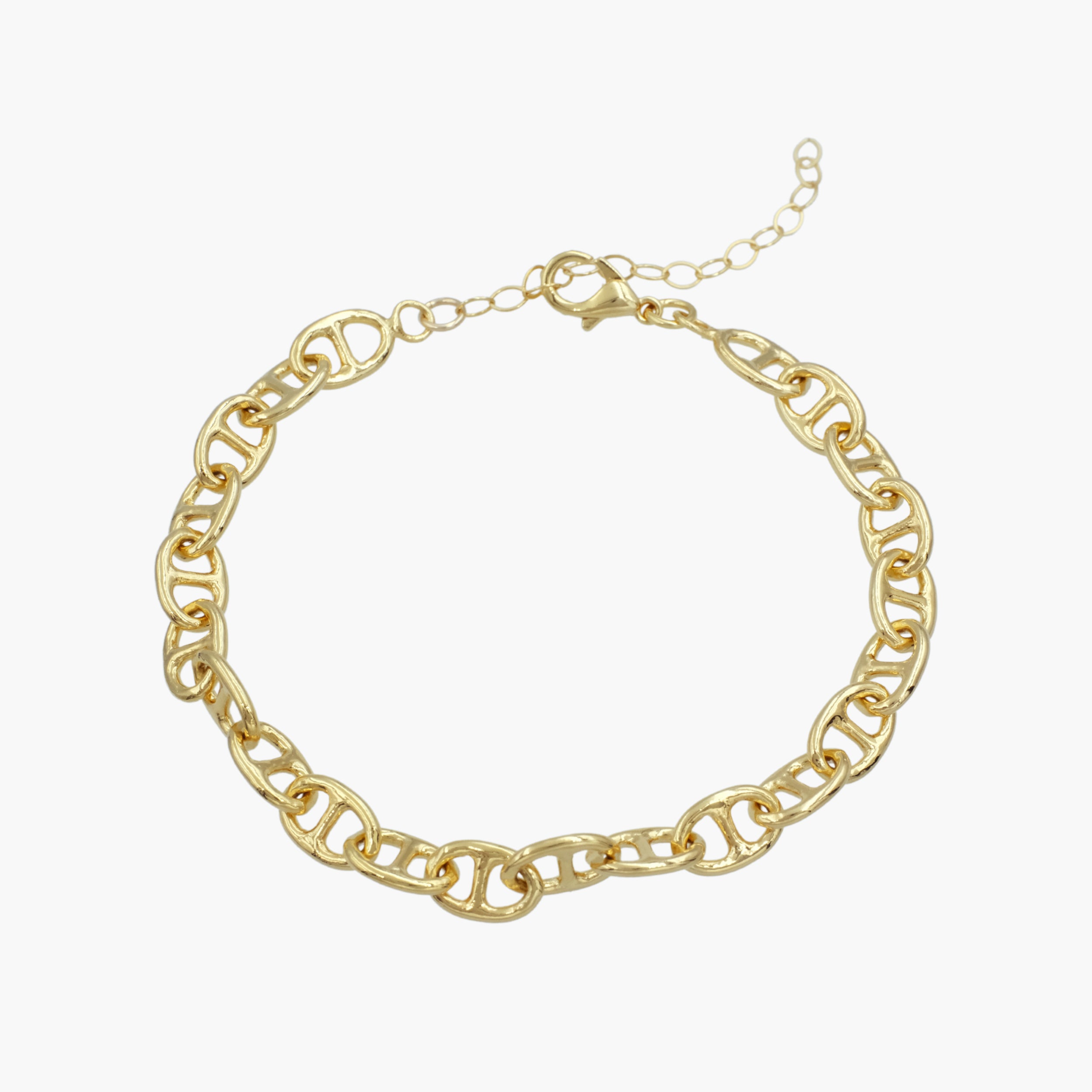 Gold Filled Anchor Chain Bracelet-Harper Phinn Jewelry