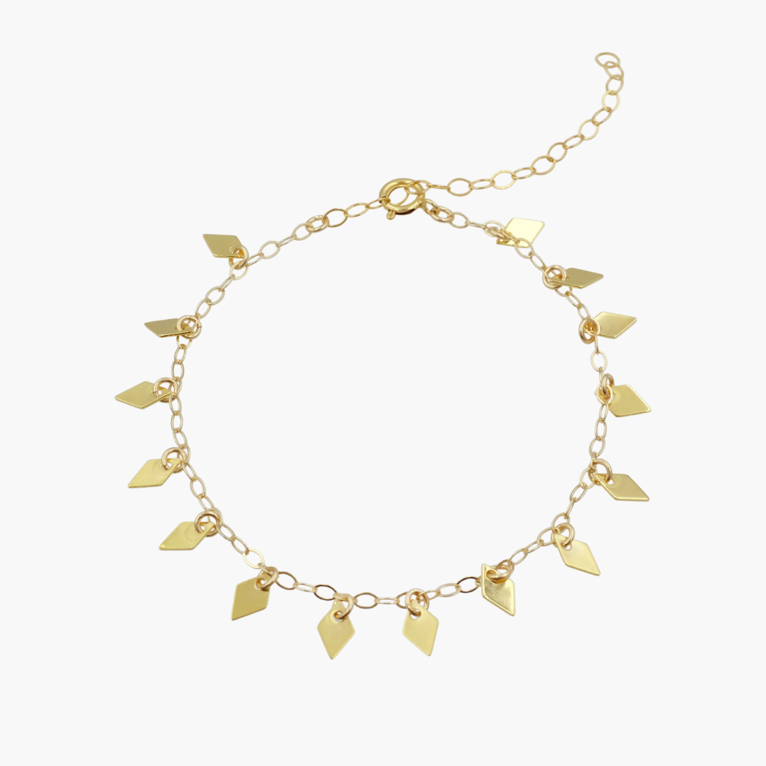 Diamond Shaped Dangle Bracelet-Harper Phinn Jewelry