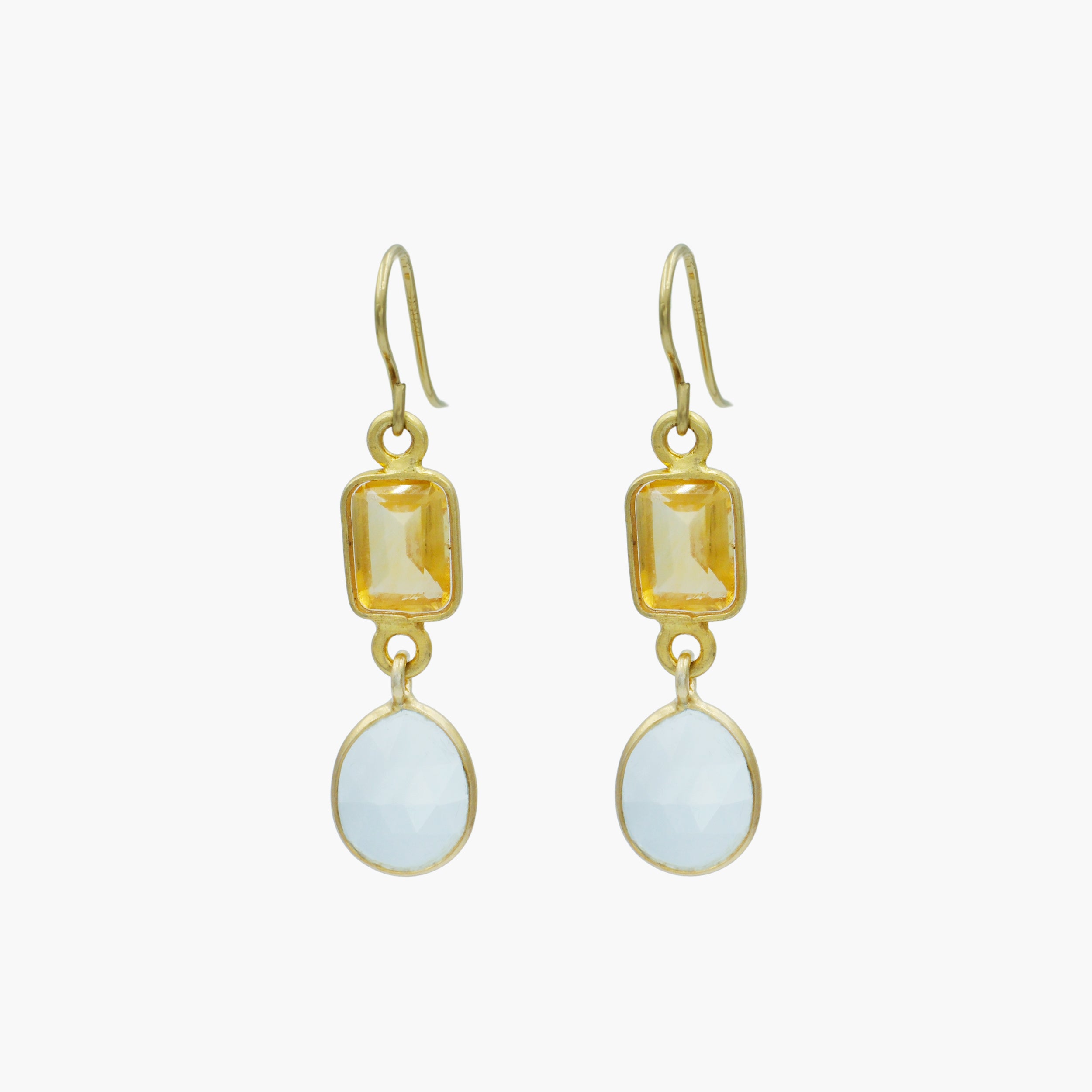 Gemstone Dangle Earrings-Harper Phinn Jewelry