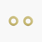 minimalist open circle earrings in 14k gold-filled
