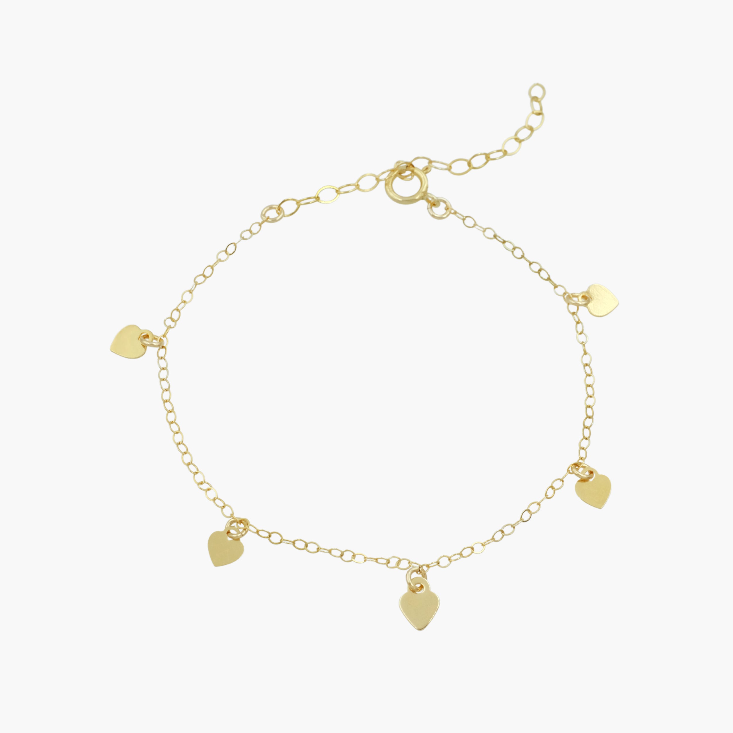 Dangle Heart Bracelet-Harper Phinn Jewelry