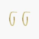 Elongated Oval Huggies-Harper Phinn Jewelry