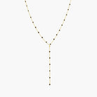 Gold and Enamel Lariat Necklace-Harper Phinn Jewelry