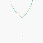Gold and Enamel Lariat Necklace-Harper Phinn Jewelry