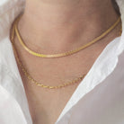 Gold filled mesh necklace 