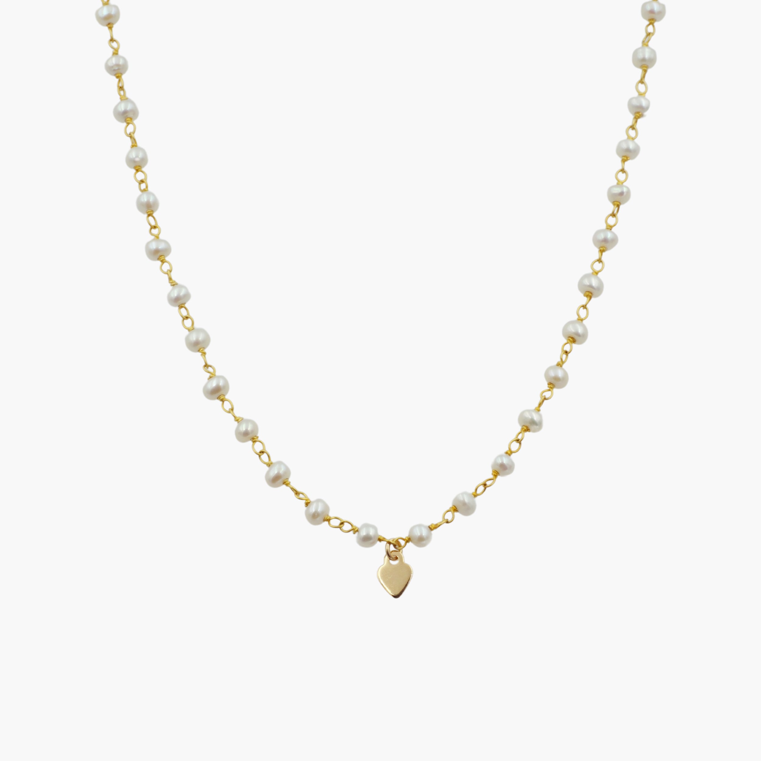 Pearl Chain Necklace-Harper Phinn Jewelry